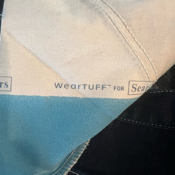 Vintage Roebucks Carpenter Jeans 40x30 Relaxed Fit Blue Dark Wash Denim EUC - Picture 3 of 8